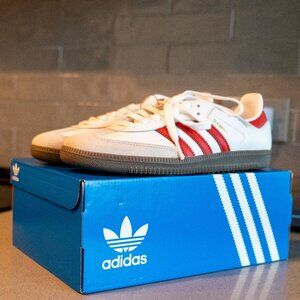 Adidas Samba OG [White/Scarlet]